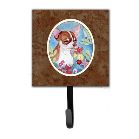 Chihuahua In Flowers Leash Or Key Holder